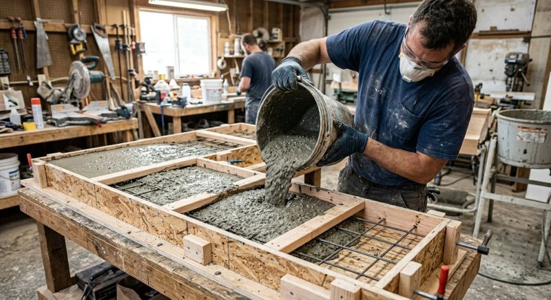 Concrete Countertop Pouring in Sonoma County, CA