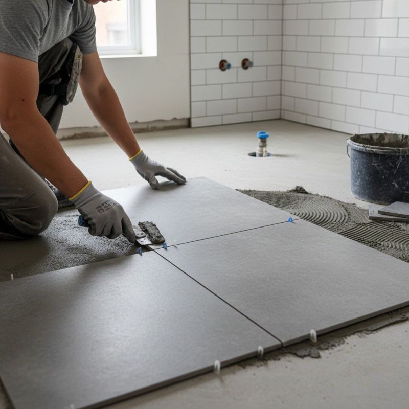 Mosaic Tile Floor Installation in Loudoun County, VA