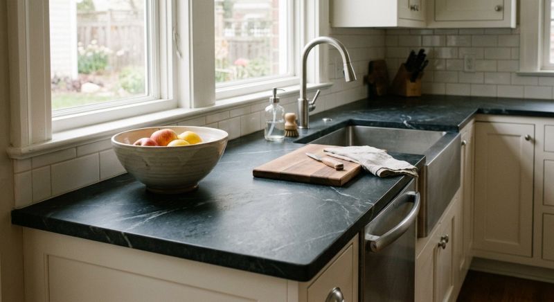 Soapstone Counter Installation in Santa Rosa, CA